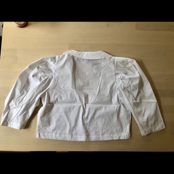 WeWoreWhat Danielle Bernstein Puff Sleeve Crop - Picture 5 of 6